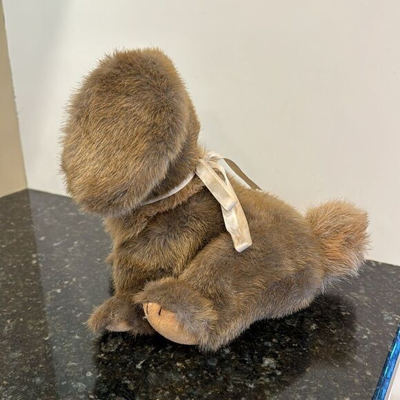 1985 Gund Plush Brown Bunny Rabbit 10" Stuffed Animal “TIPPET” - Picture 5 of 11